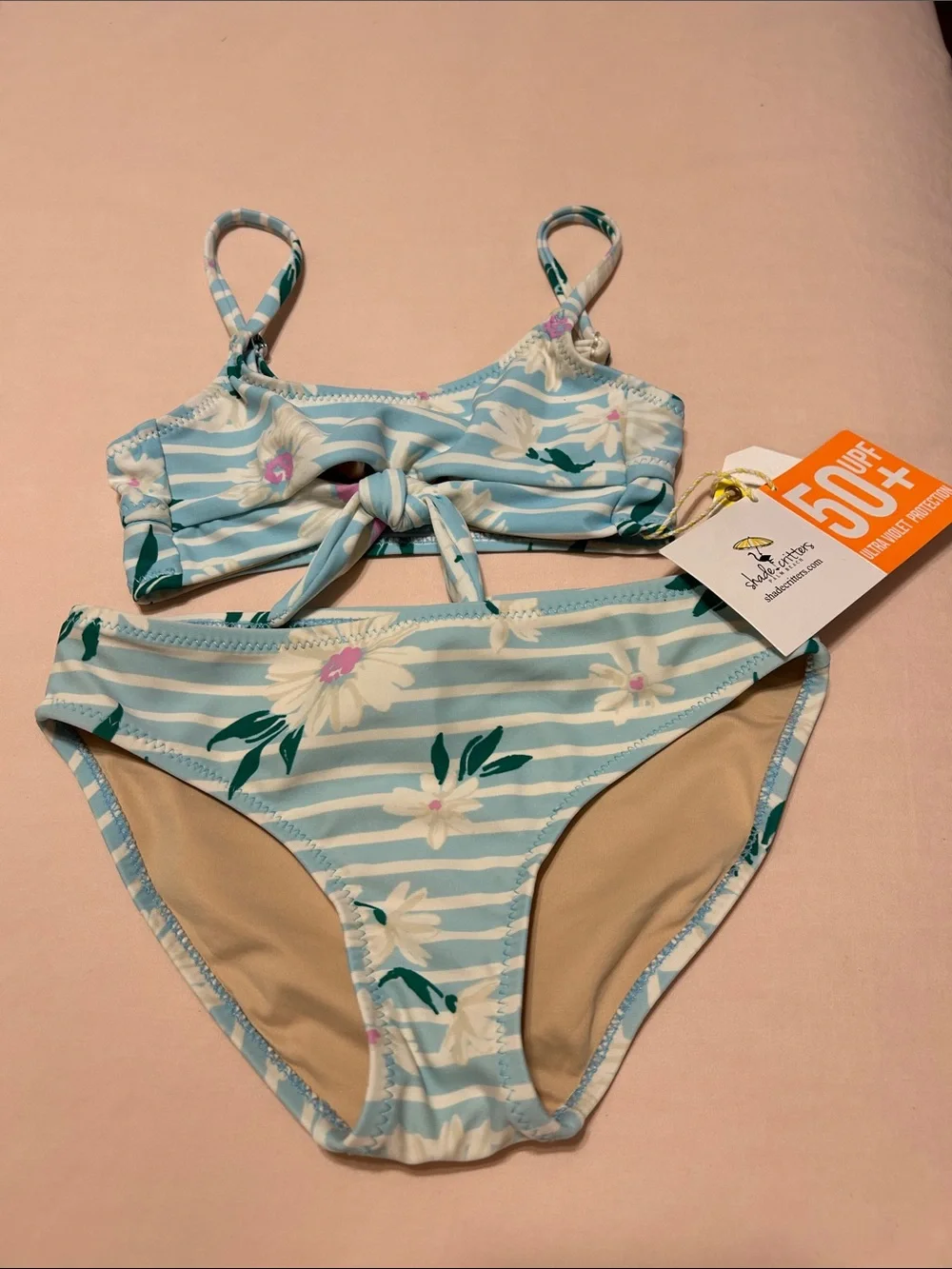 NWT Shade Critters Size 7 Bow Front Bikini